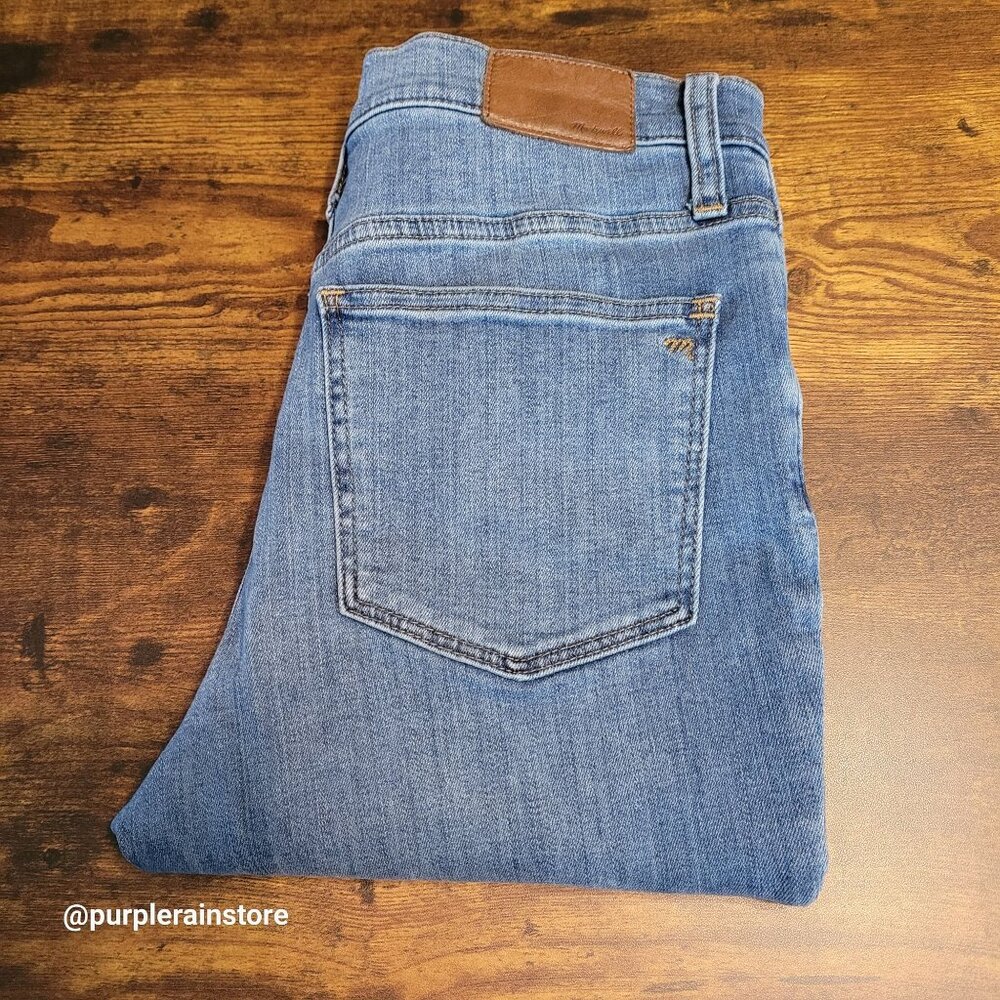 Madewell Jeans Size 28 Skinny 9" Mid Rise Stinson Wash M4233 Stretch Denim - Picture 3 of 13